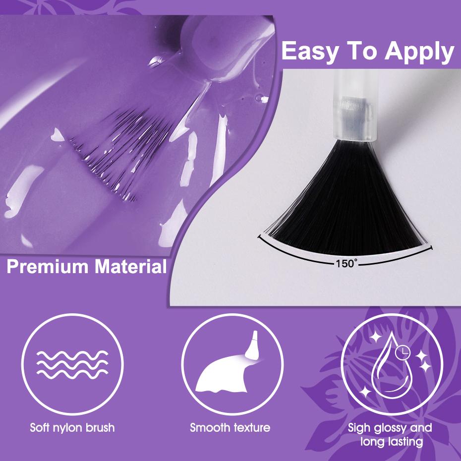 ROSALIND Красочный гель-лак для ногтей, блестящий гибридный лак, полуперманентный лак для ногтей, матовый верхний базовый слой, гель-лак для ногтей