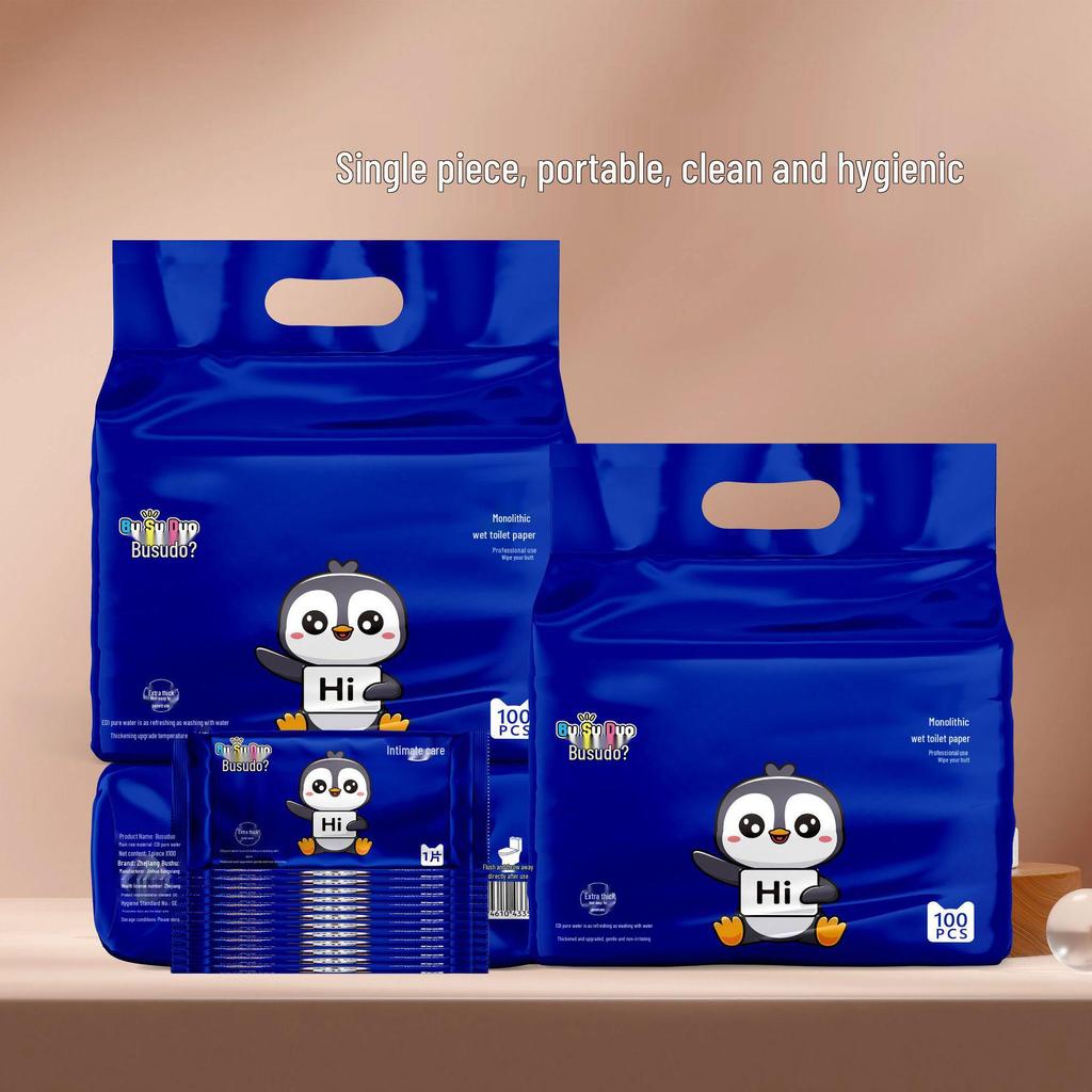 "80-Pack Wet Toilet Wipes for Household Use"