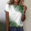 Fashion Printed Top Women's Short Sleeved Streetwear Summer Fashion Women's Casual Round Neck T-Shirts Women’s