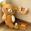 Relaxing Yellow Bear Plush Toy - Rilakkuma Pillow Gift