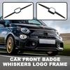 Декоративная накладка на рамку эмблемы из углеродного волокна для Abarth 595/695 (2012-2023 гг.)