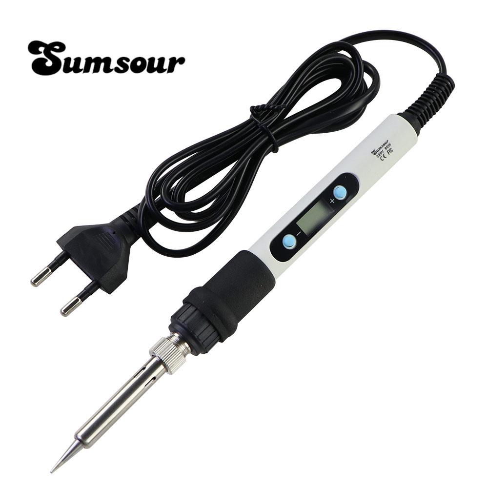 Набор цифровых паяльников мощностью 80 Вт с регулировкой температуры 220 В 110 В