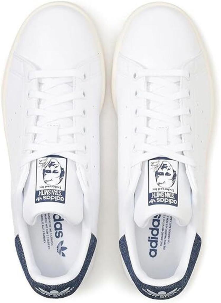 Adidas Stan Smith Size Footwear, White/Dark Obsidian/Off-White, JP8658, 25.5cm