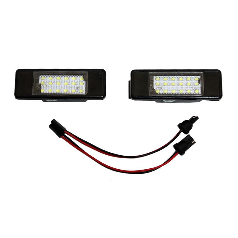 2-piece license plate light set suitable for Nissan X-Trail T30 T31 Qashqai J10 J11 Primera P12 Pathfinder R51 Juke F15