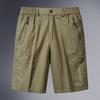 Летние мужские шорты, свободного кроя, повседневные брюки пять четвертей для мужчин среднего и пожилого возраста
