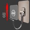 Large Punch-Free Transparent Self-Adhesive Hook - Strong, Traceless Kitchen Hook with High Load-Bearing Capacity