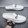 Male Slipper Mules Men's Shoe Outdoor Half Summer High Quality Slides Fashion Fun Cheap Shoes Liquidation Designer Luxury 2024