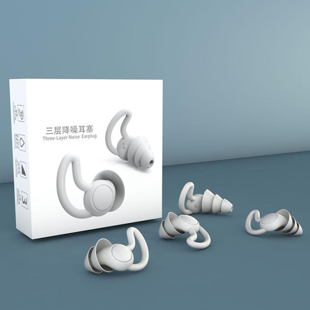 Sound Insulation Soft Silicone Ear Plugs Ear Protector Noise reduction Earplugs Protective Earplugs