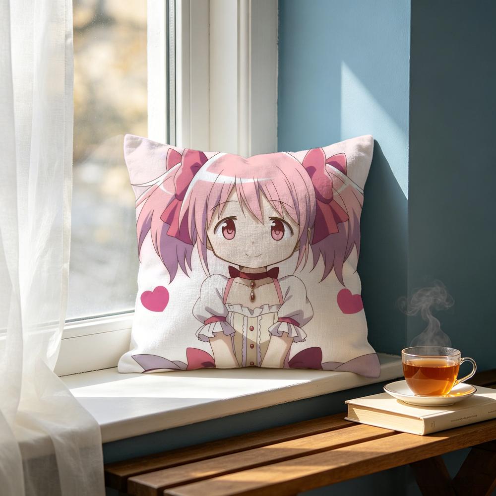 Anime KKaname Madokaed Cushion Cover Cushion Cover Set Pcs x x x Pillowcase Decorative Sofa Home Decor