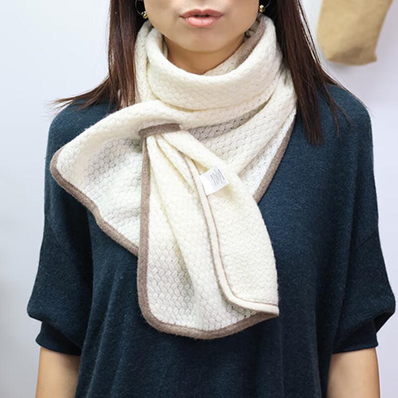 Lu Dahua Women's 100% Cashmere Plaid Fringed Shawl