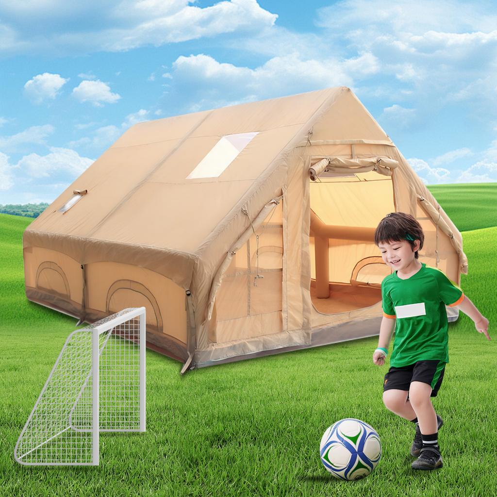 Надувная палатка с мансардным окном Надувная палатка Простая установка Воздушные палатки для глэмпинга с насосом для кемпинга