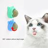Cat Licking Toy Rotating Wall-mounted with Stickers Natural Materials Self-adhesive Increase Appetite Teeth