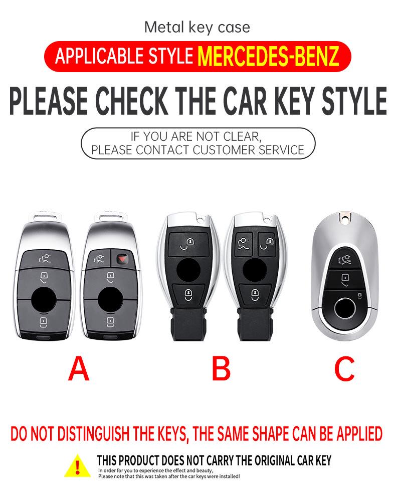 Compatible with Mercedes-Benz key covers: E300L, E260, C260L, GLB200, GLC300L, S-Class, GLE350.