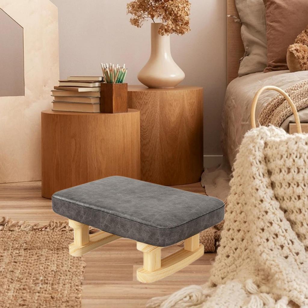 Эргономичная деревянная подставка для ног для комфорта в домашнем офисе