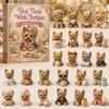 2026 Dog-Themed Christmas Advent Calendar Acrylic Blind Box Gift Kids Adults Decorative Hanging Ornament