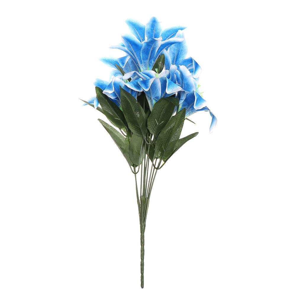 10 Heads Vivid Colorful Home Accessories Artificial Flowers Wedding Decor Fake Lilies Lilies Bouquet