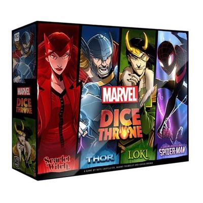 Коробка с 4 героями Marvel Dice Throne