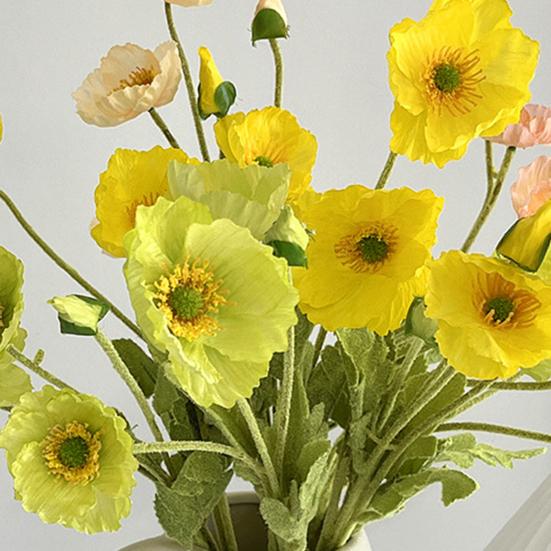 Искусственные цветы Весенние украшения Реалистичные цветы ручной работы с гибким стеблем для домашней цветочной композиции Весенний свадебный праздничный декор