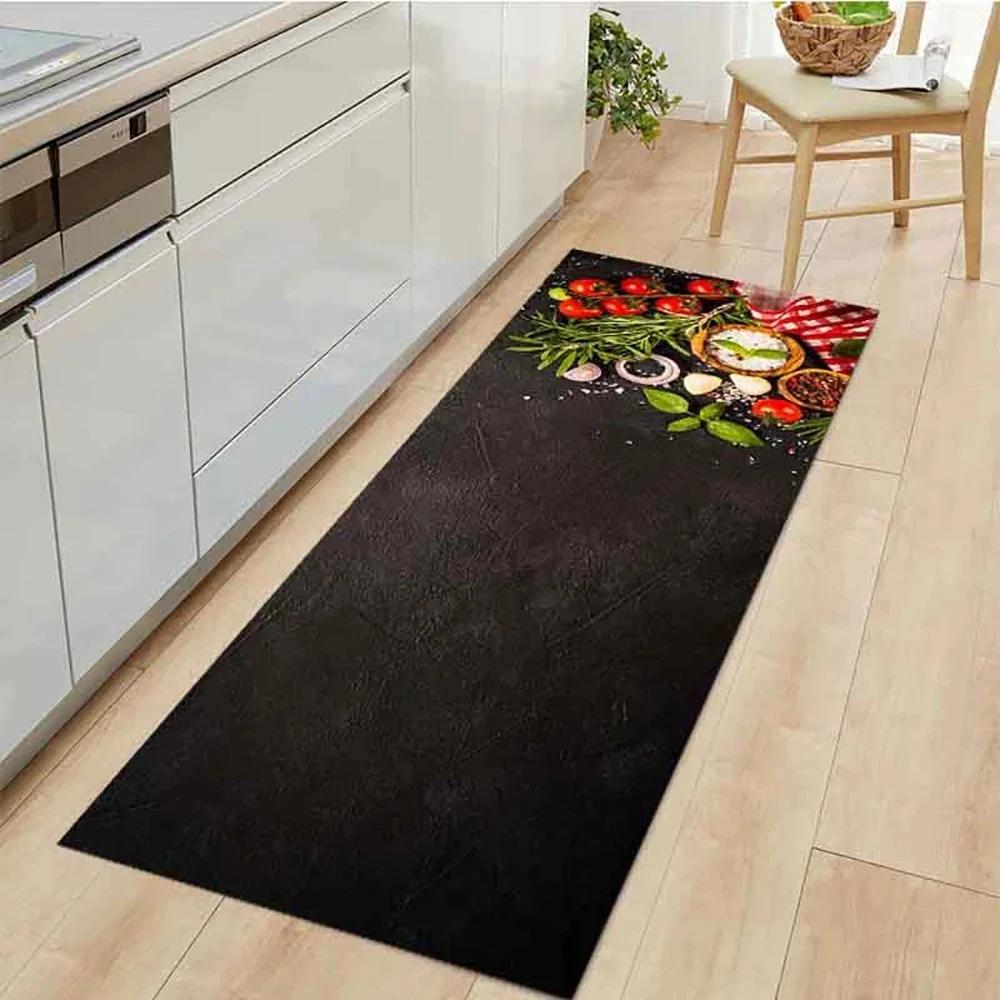 Flavoring Fruit Floor Mat Vegetable Carpet for Kitchen or Entrance Washable Non-Slip Rug Home Decor Large Size for Household Use