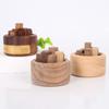 Eco-Friendly Wood Art Fireless Aromatherapy Round Wooden Aromatherapy  Home Decoration