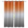 Orange Gray Gradient Abstract Blackout Curtains For Living Room Bedroom Printed Window Treatment Drapes Home Decor
