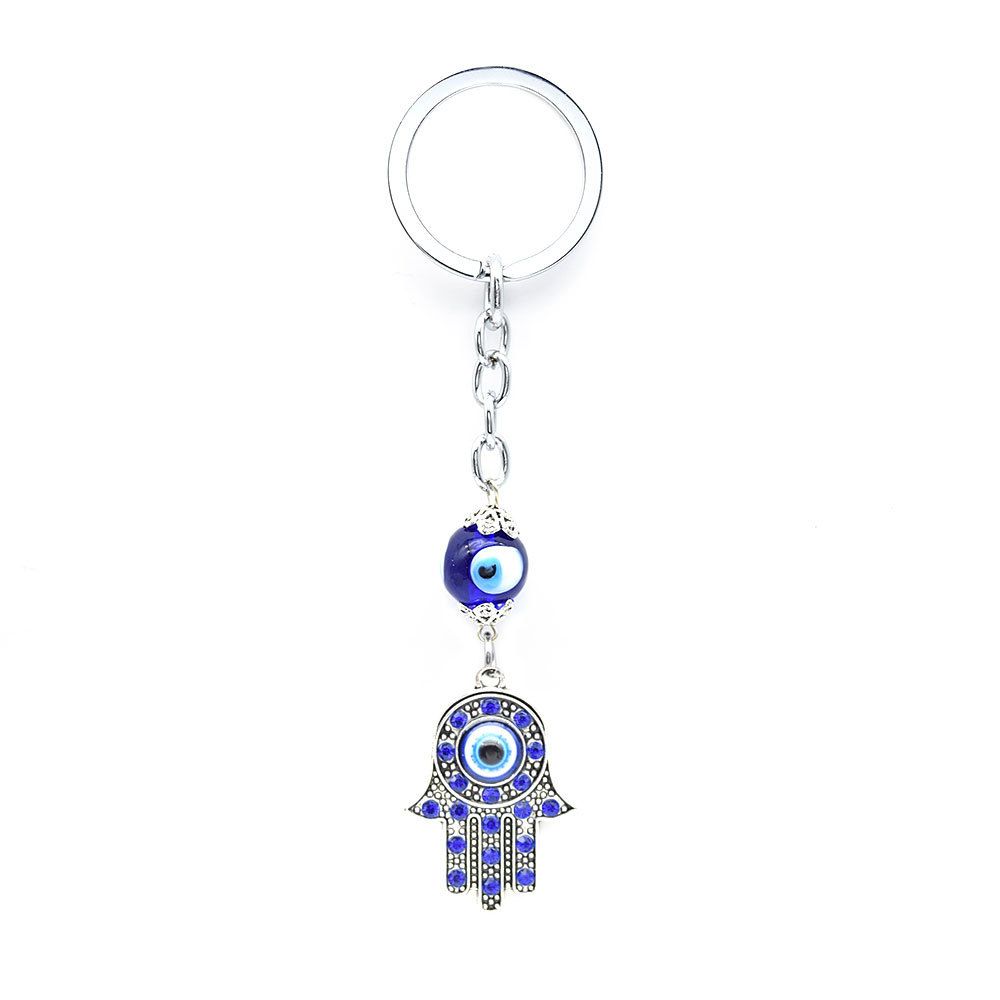 Good Luck Key Holder Car Keyrings Amulet Evil Eye Protection Charm Hamsa Keychain Fatima Hand