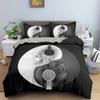 Комплект постельного белья с 3D-скелетом, пододеяльником и черепом, 2/3 шт., пододеяльник с наволочкой, размер Queen King, мягкое постельное белье из микрофибры