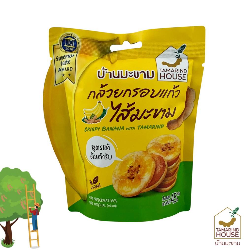 Tamarind House Crispy Banana with Fruits, Passion Fruit, Тамаринд, Пряный Тамаринд, 45 г. х 1/3 шт - Тайская закуска