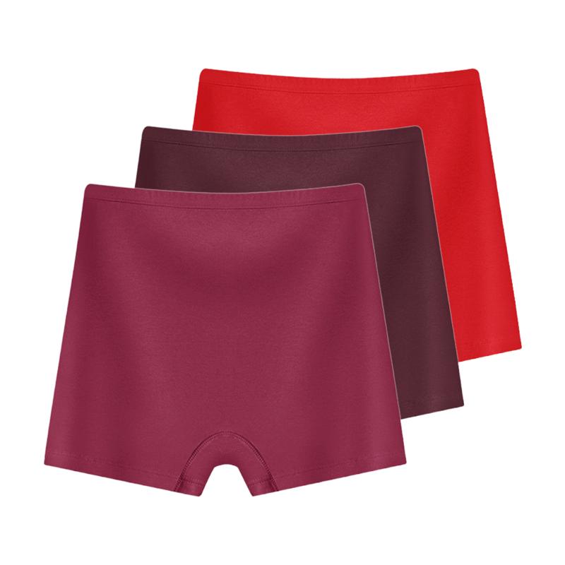 3Pieces/Lot Women's Underwear Boxer Briefs High Waist Panties Plus Size Bottoms Cotton Underpants Lingerie XL-6XL