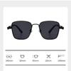 Eye Protection Retro Sunglasses Punk Black Shades Glasses Metal Frame Sunglasses  for Women Men