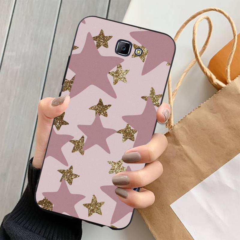 FHNBLJ Gold Pink Glitter Marble Phone Case Cover for Samsung J4 PLUS J7PRO J5 J6 J7 PRIME J7 Neo 2016 2018 J8