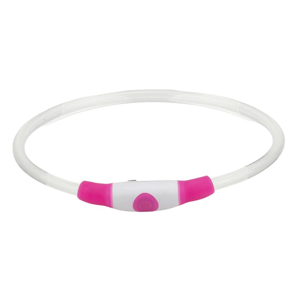 Tube Shape Dog Collar USB Charging Light Collar Safety Design Pet Collar Dog Walking