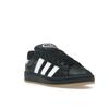 Adidas Кампус 00-х Основной черный кожаный с резиновой подошвой Унисекс кроссовки Облачно-белый JP9997