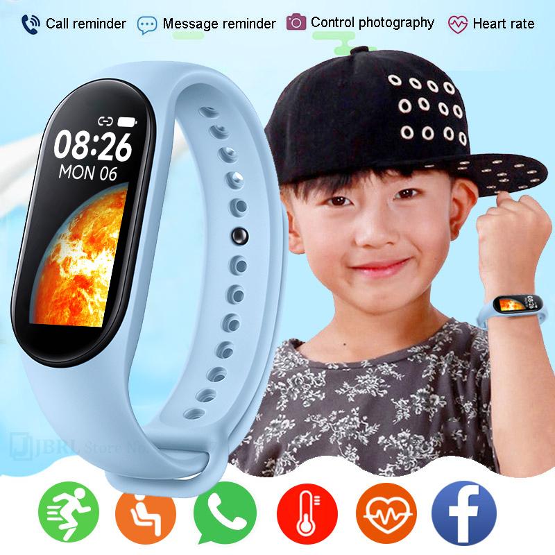 Silicone Kids Smartwatch Children Sport Fitness Watch For Boys Girls Waterproof Heart Rate Monitor Smart Clock Child Smart Watch
