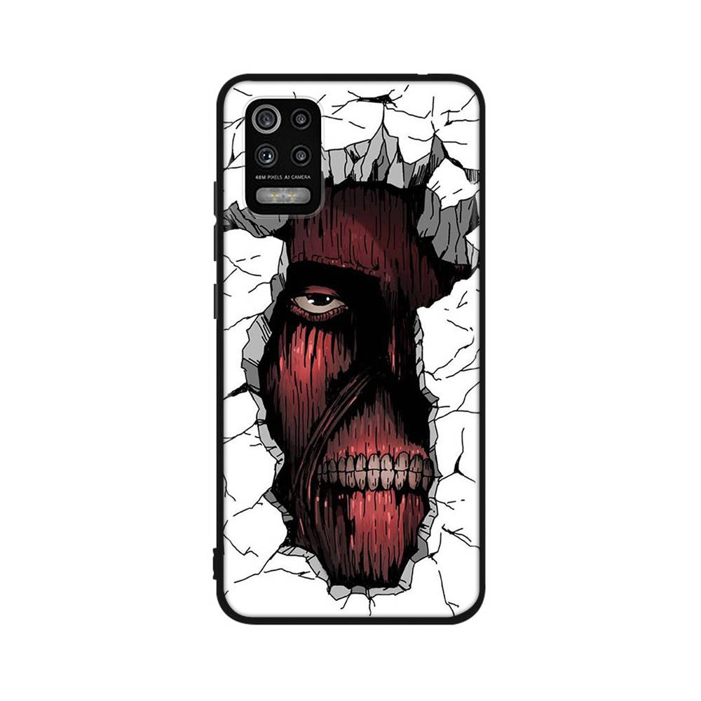 Чехол DT52 Anime Attack on Titan для Xiaomi Poco X6 X4 M5 M6 F5 F6 C65 C55 C50 C51 C40 Redmi Note 7 8 14C A3X 13C 12C 11 10A 9C Pro Black Sofe Cover