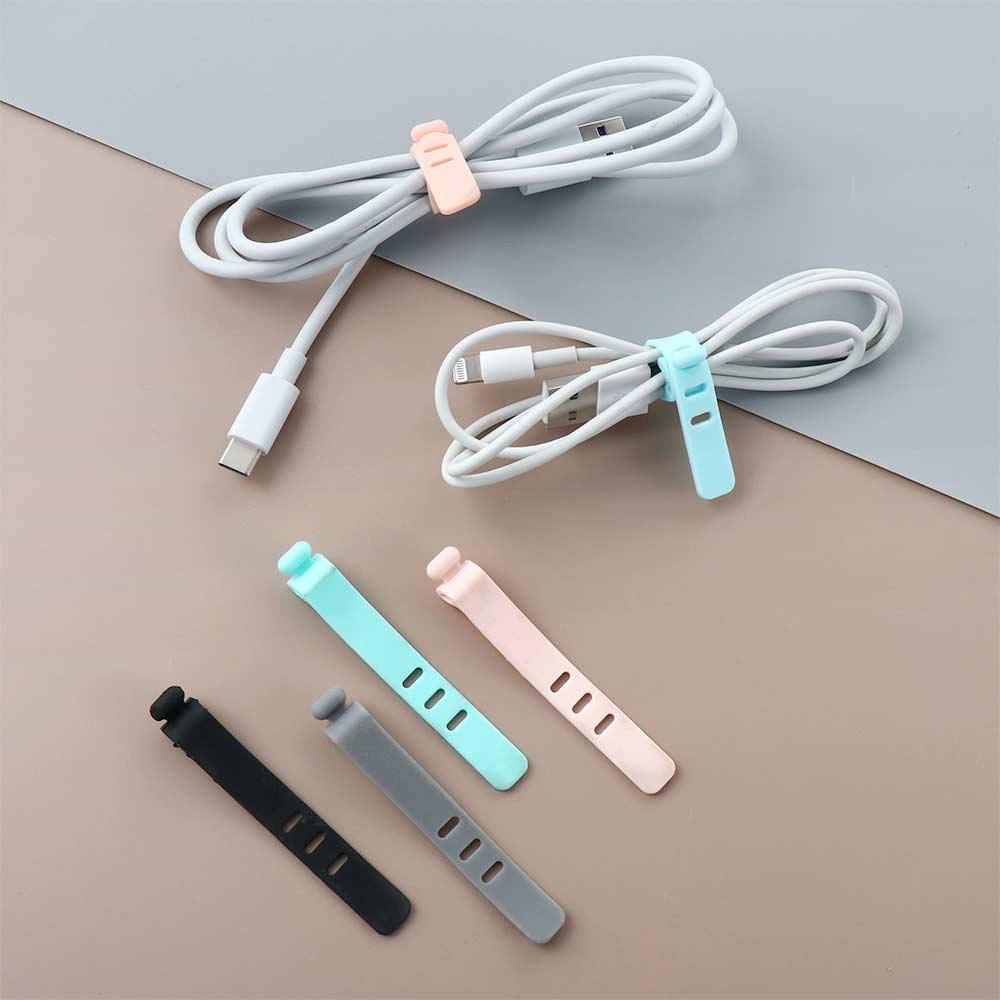 Офисные принадлежности Защитный чехол для кабеля для зарядки Органайзер для кабеля Держатель для кабеля Устройство для намотки кабеля Зажим для гарнитуры