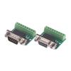 5Pcs Db9 Male Female Adapter Signals Terminal Module Rs232 Rs485 Serial To Terminal 9-Pin 9-Hole Connector