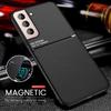 Leather Texture Phone Covers for Samsung Galaxy iPhone Huawei Honor OPPO VIVO Xiaomi Redmi Case Car Magnetic Holder Silicone Shockproof Coque