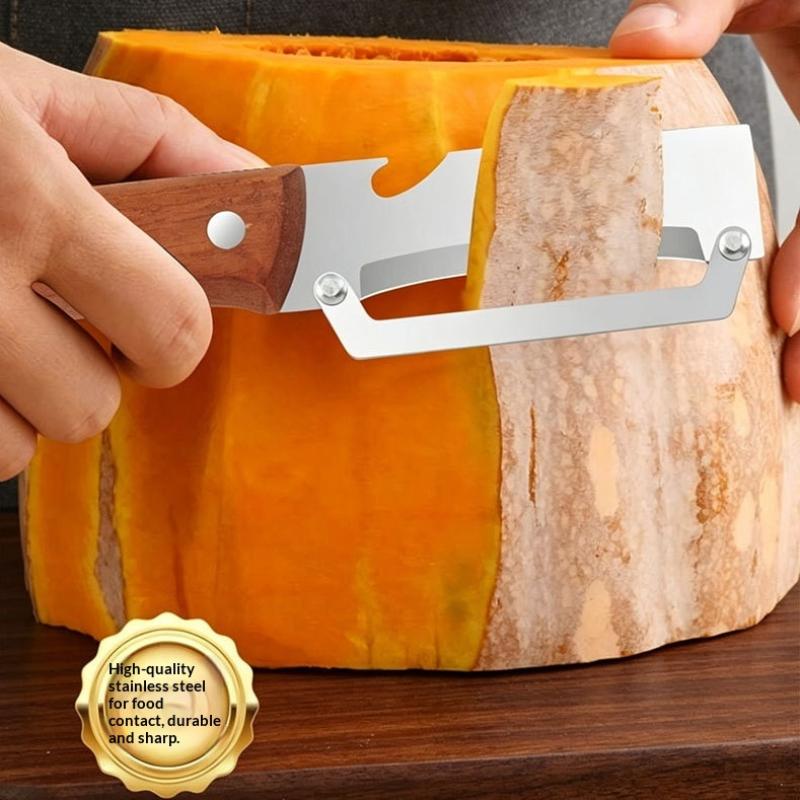 1Pcs Durable And Smooth Wooden Multi Functional Vegetable Peeler With Ergonomic Handle For Peeling And Slicing Fruits/Vegetables