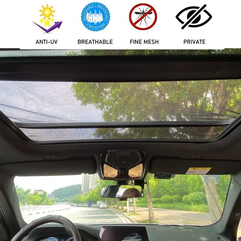 Magnetic Car Sunroof Sunshade Window Mesh Auto Top Mosquito Net Cover Interior Insulation Sunscreen Cloth
