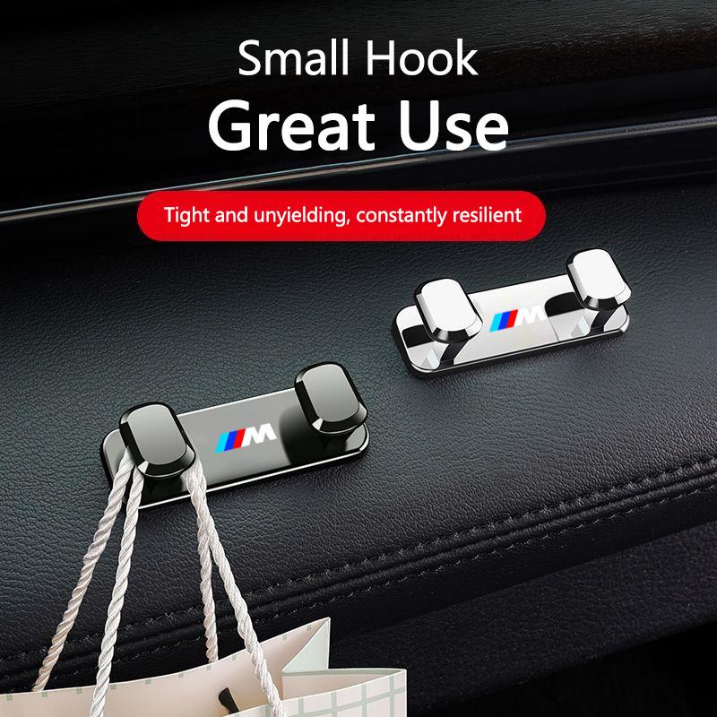 Zinc Alloy Car Storage Hooks Interior Accessories For BMW 1 3 5 7 Series M Performance X1 X3 X4 X5 F10 F15 F20 F30 M3 M4 E34 E46 XLRNT1