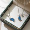 Lover's Gift Magnetic Necklaces Couple Clavicle Chain Butterfly Pendant Choker Women's Jewelry