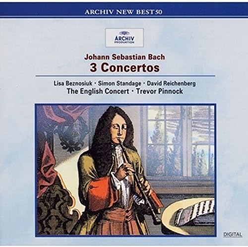 CD ТРЕВОР ПИННОК БАХ АНГЛИЙСКИЙ C Бах Концерт для флейты скрипки h UCCA3136 Archiv Produkti 2002 Япония Классический Б/У