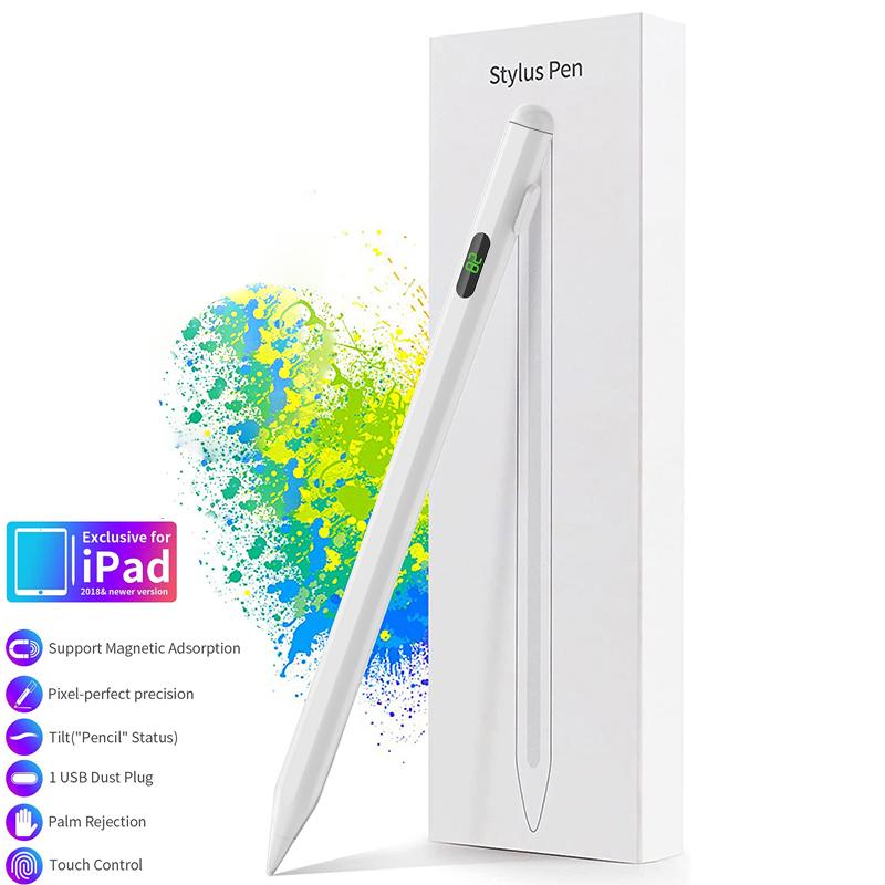 Стилус для iPhone iPad Touch Pen совместим с iPad 2018-2020 для Apple Универсальный стилус с цифровым дисплеем питания