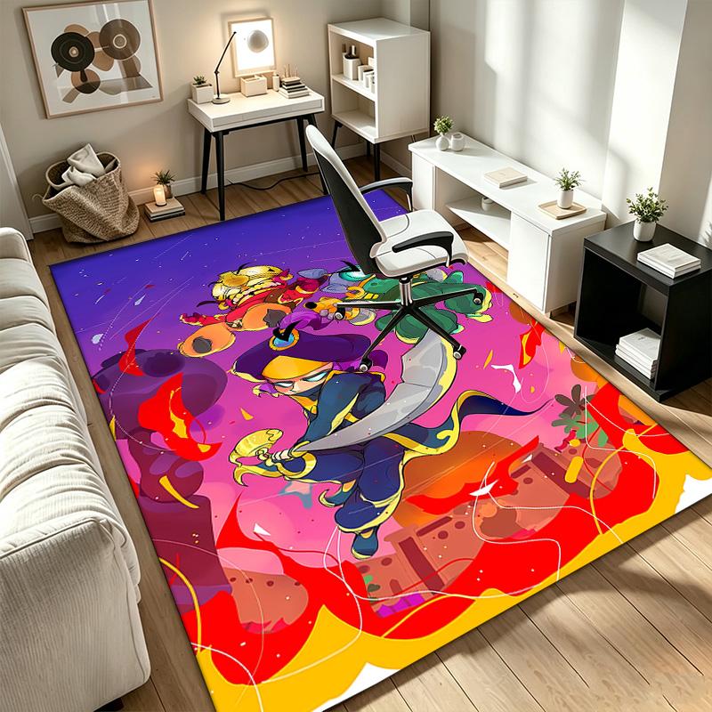 Brawl Heros A rug suitable for office chair areas living rooms and computer desks perfect for home offices and an ideal holiday gift