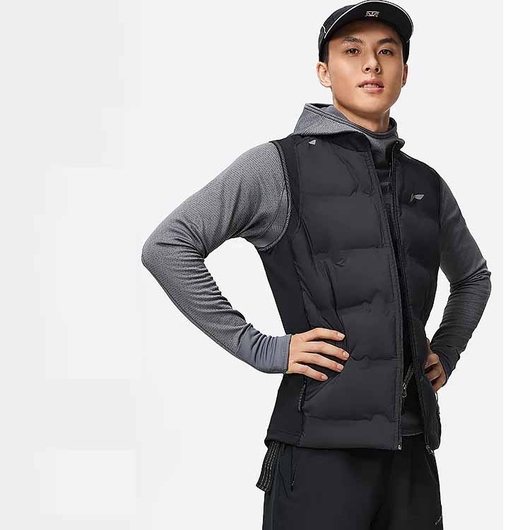 Li Ning Li Ning Коллекция для бега Жилет Мужской Черный AYMT051-1