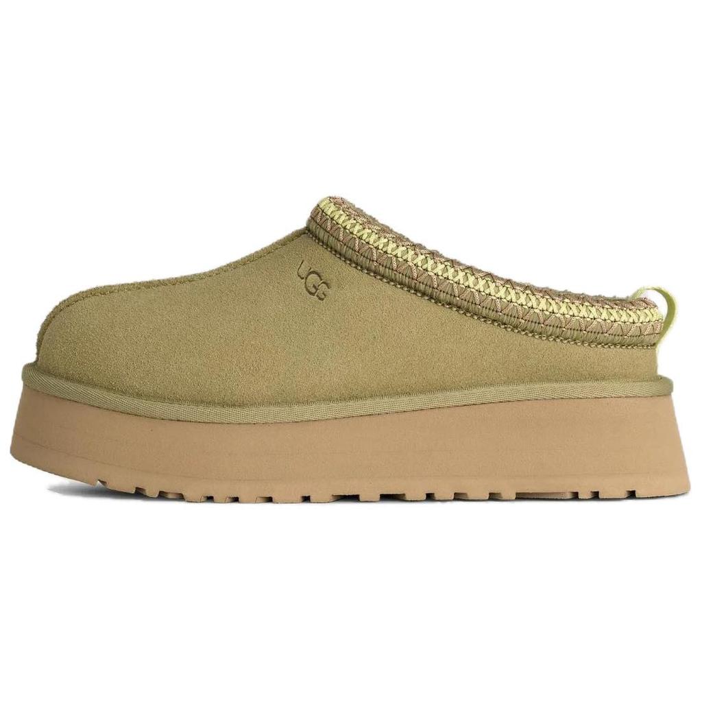 UGG Таз II Минималистичный Стиль Удобные Мюли на Флисовой Подкладке Закрытый Носок Тапочки Женские Зеленые 1174471-MBRS