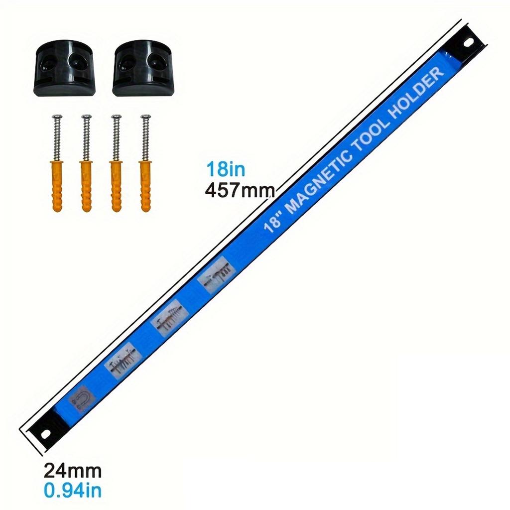 Magnetic Tool Holder Strong Magnetic Force Rack For Workshop Garage Kitchen 12/18 Inches
