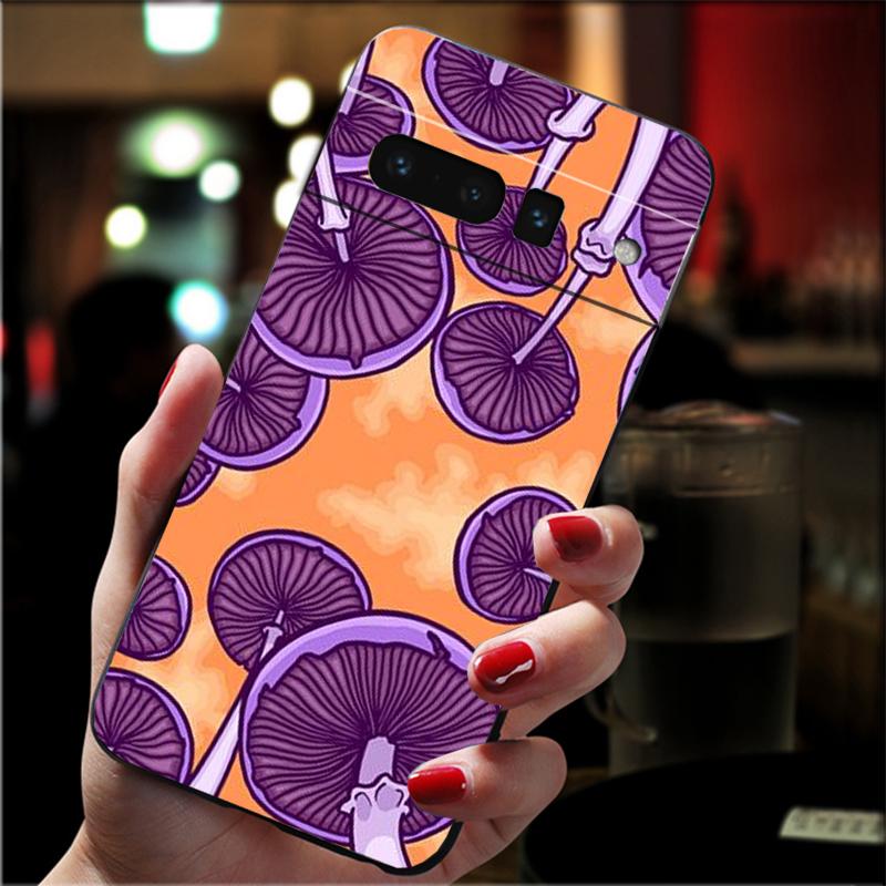 Phone Case for Google Pixel 10 9 Pro XL 9A 8 7 6 Pro Pixel 8A 7A 6A Pixel 8 7 6 5 Mushrooms Case