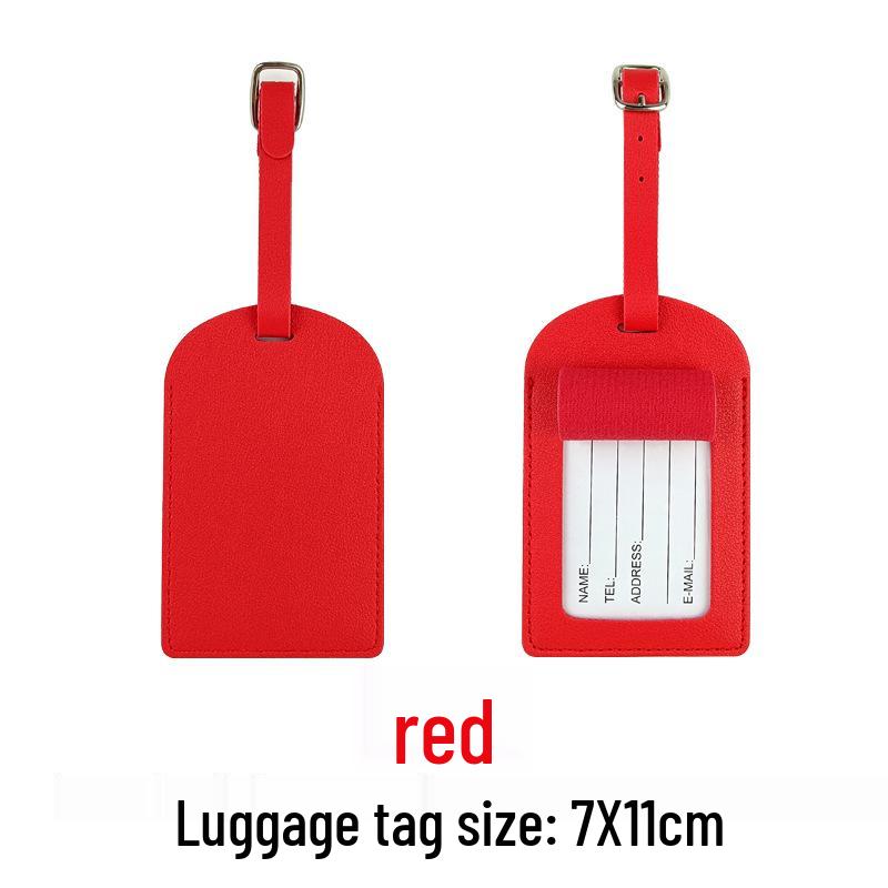 Набор из настраиваемой обложки для паспорта из ПУ кожи и багажной бирки с бумажной карточкой